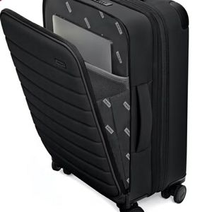 Away expandable carry on, soft side, durable nylon, outside pocket  never used,